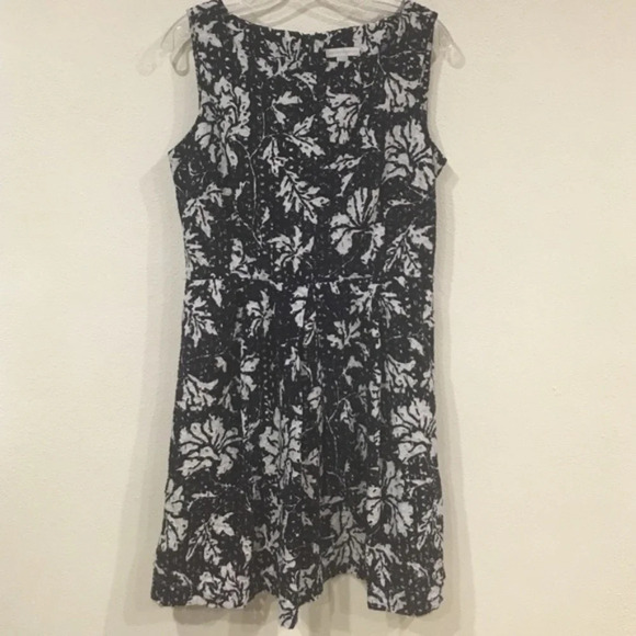 New York & Company Dresses & Skirts - New York Company Floral Eyelet Fit Flare Dress Size 12 EUC